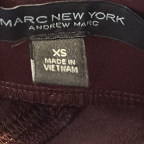 Women’s Marc New York Burgundy Faux Leather & Suede Pencil Skirt Size XS - Picture 8 of 9